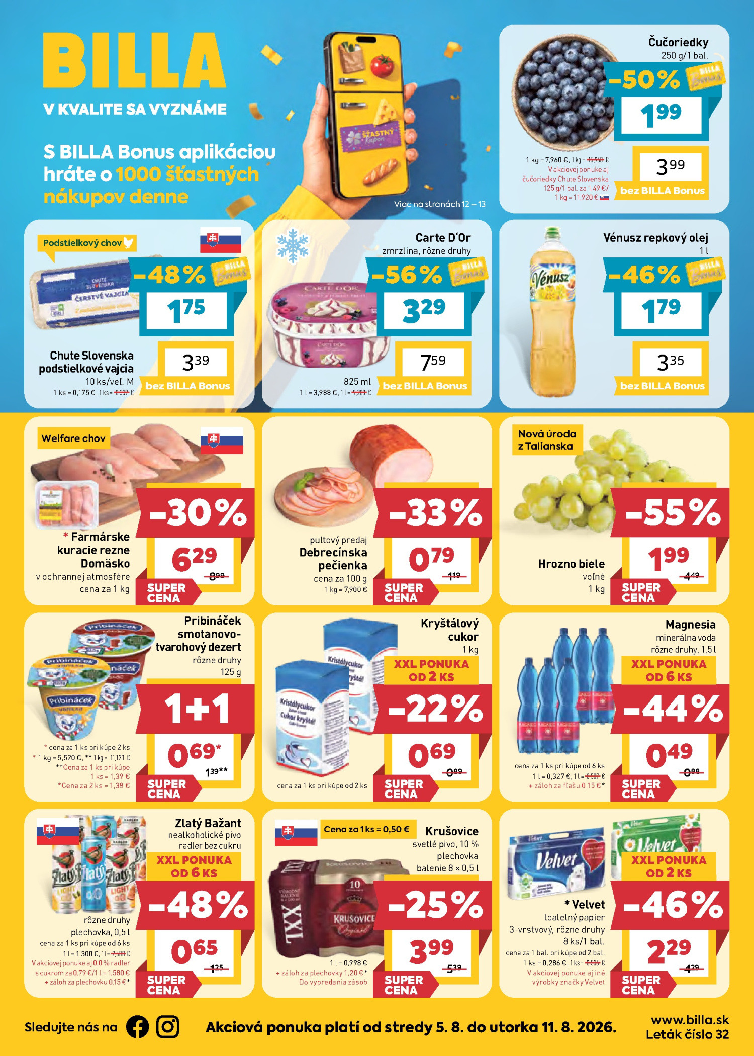 Billa Flyer 05.08–11.08.2026 — Page 1