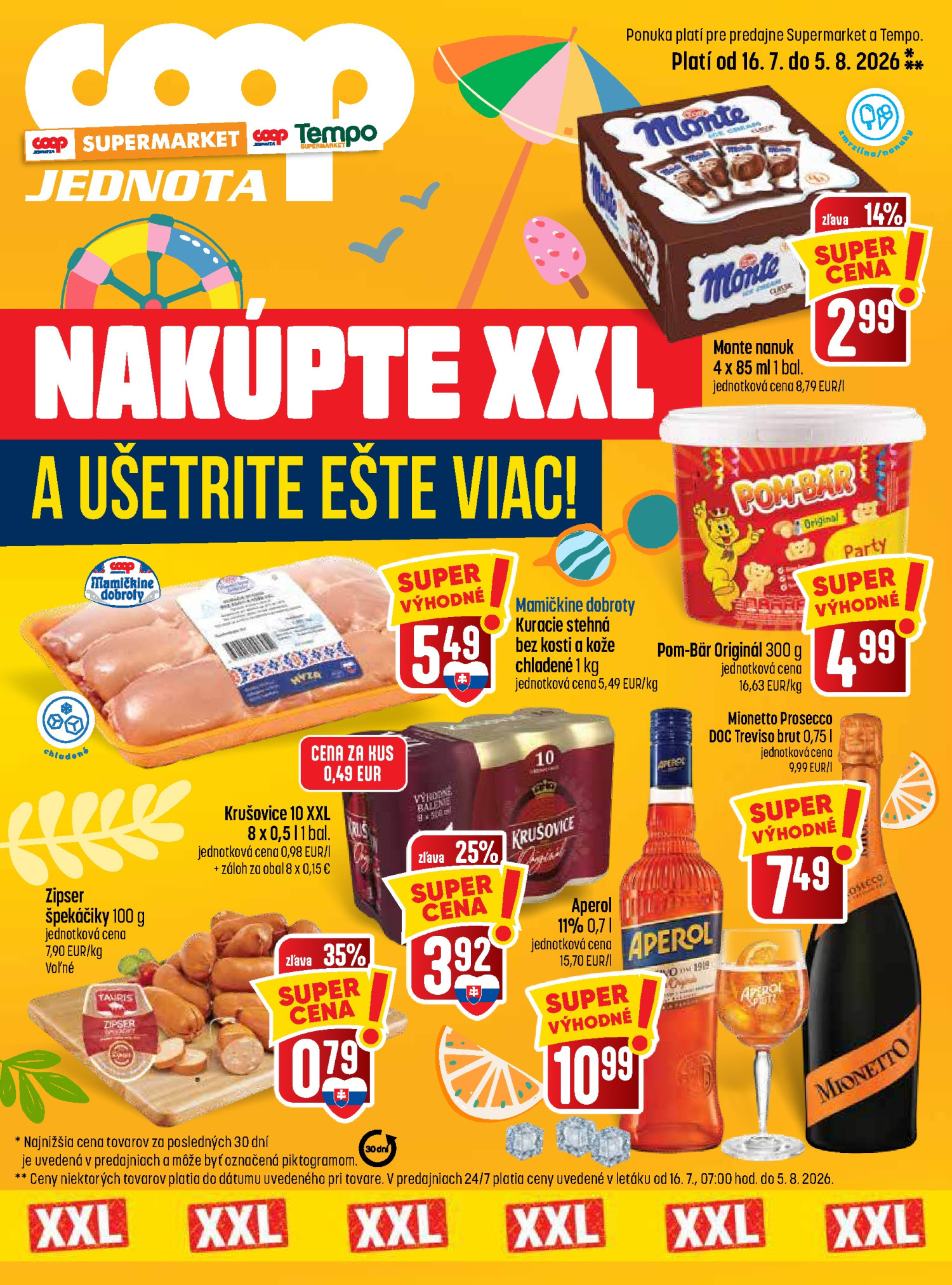 COOP Jednota Flyer 01.07–07.07.2026 — Page 1