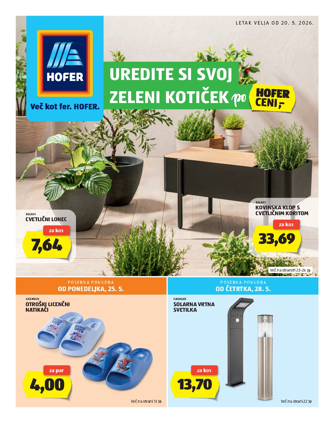 Hofer Gazetka 25.05–31.05.2026 — Strona 1