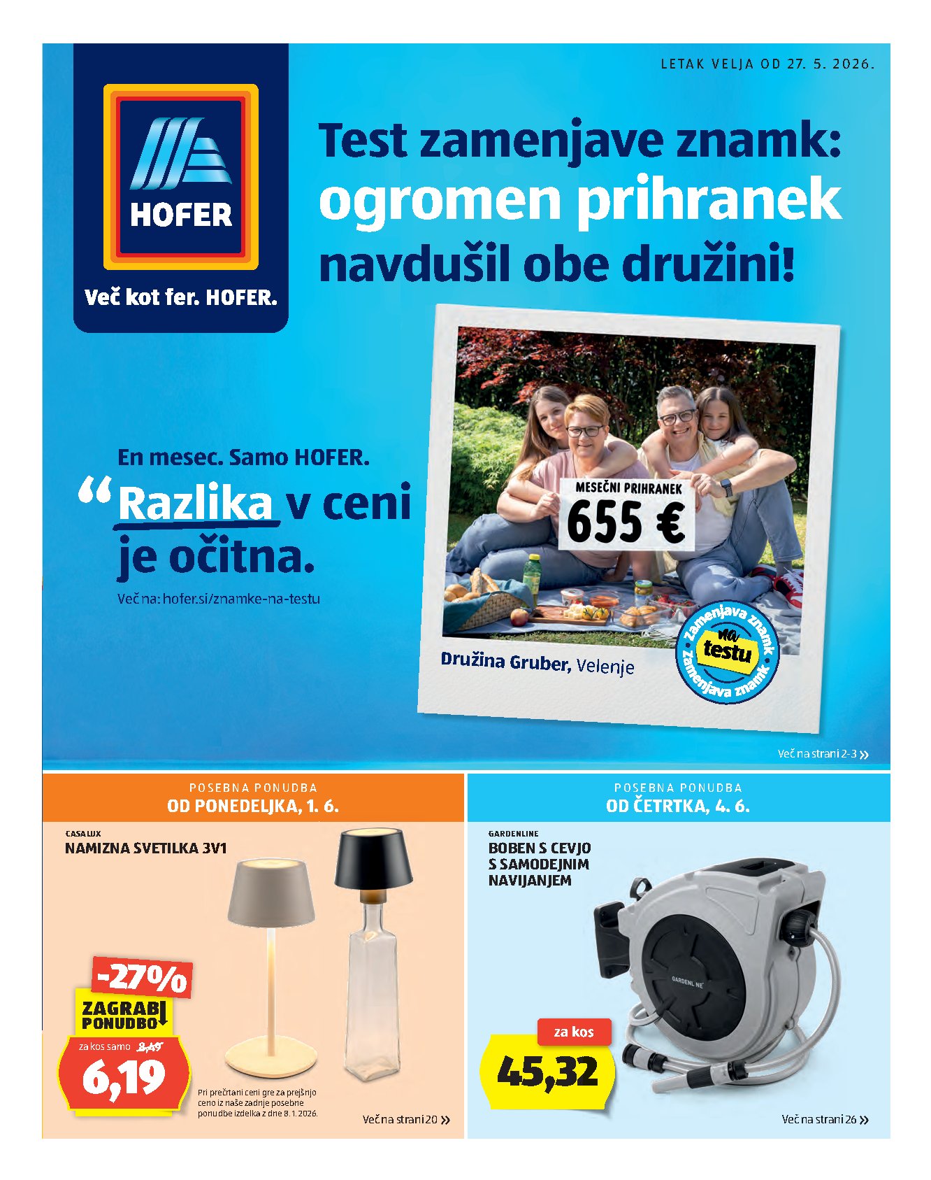 Hofer Volantino 01.06–07.06.2026 — Pagina 1