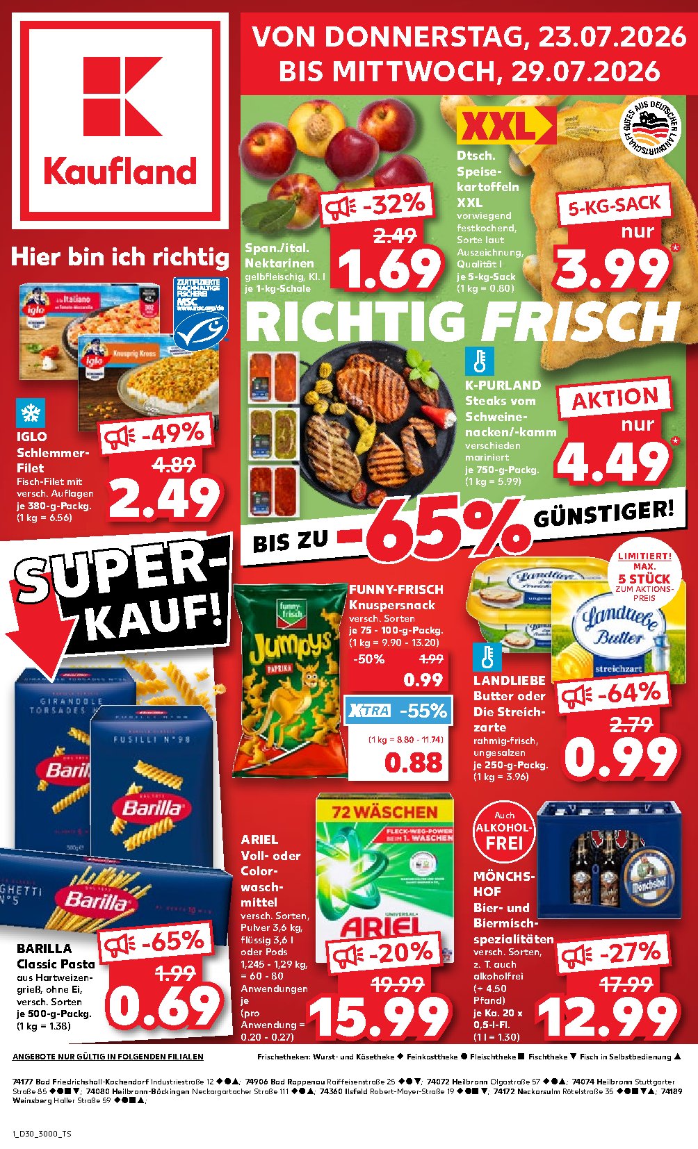 Kaufland Flyer 23.07–29.07.2026 — Page 1
