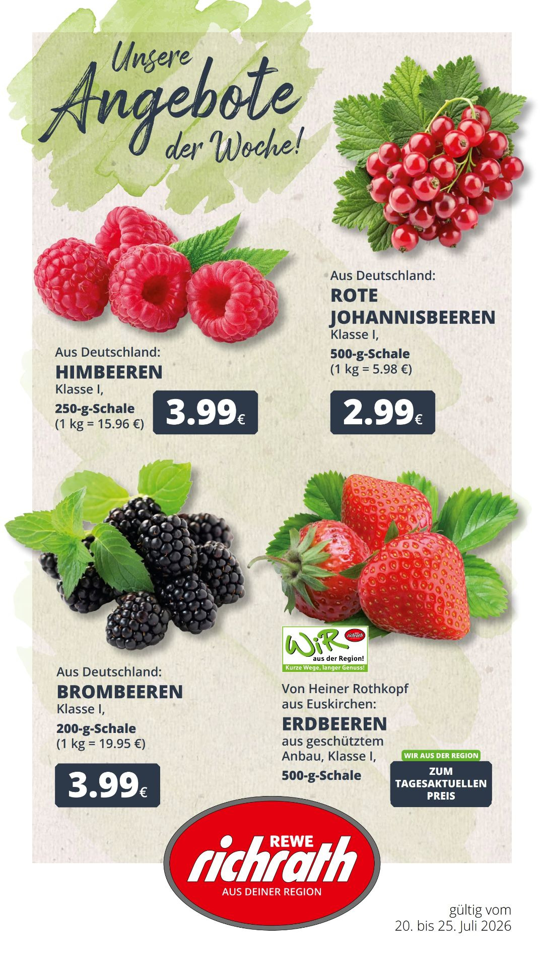 Rewe עלון 19.07–25.07.2026 — עמוד 1