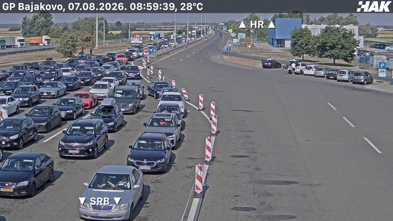 Bajakovo HAK (Croatia → Serbia) — webcam