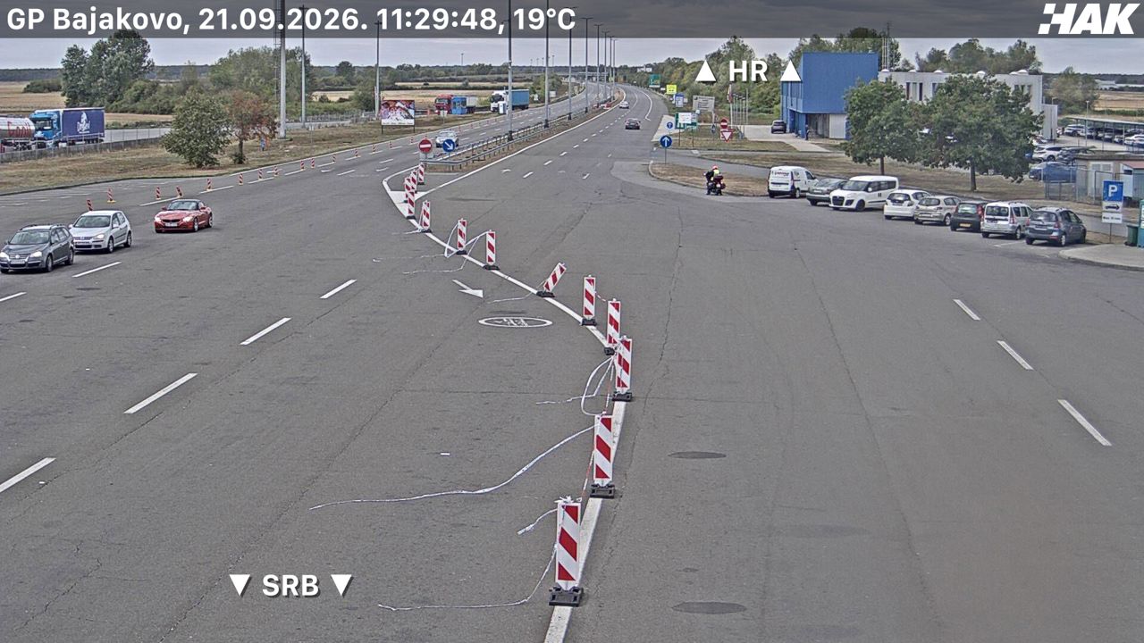 Bajakovo HAK (Croatia → Serbia) — webcam