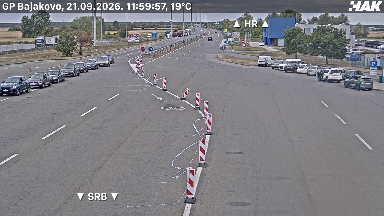 Bajakovo HAK (Croatia → Serbia) — webcam