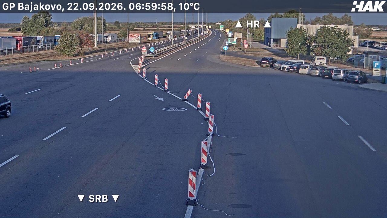 Bajakovo HAK (Croatia → Serbia) — webcam