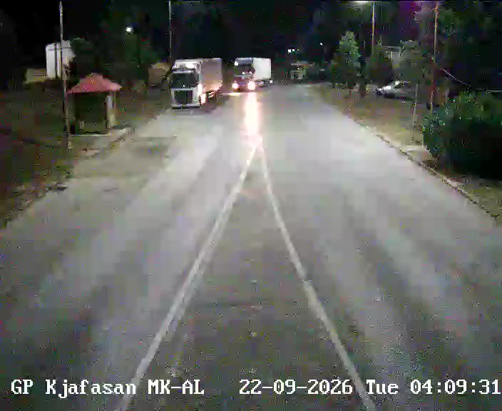 Qafë Thanë (Albania → N.Macedonia) — webcam