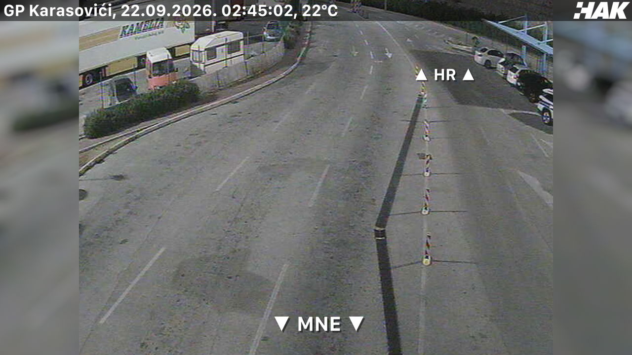 Karasovići HAK (Montenegro → Croatia) — webcam
