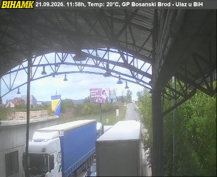 Brod BIHAMK ulaz (Croatia → Bosnia) — webcam