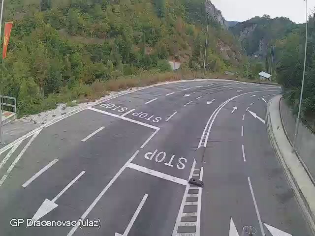 Dračenovac ulaz (Montenegro side, RS→ME) — webcam
