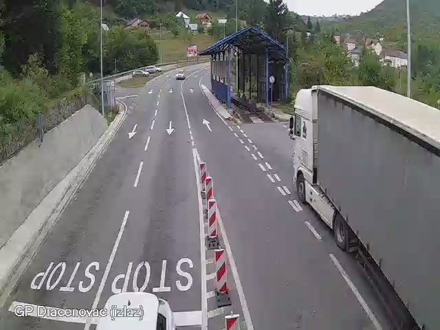 Dračenovac izlaz (Montenegro side, ME→RS) — webcam