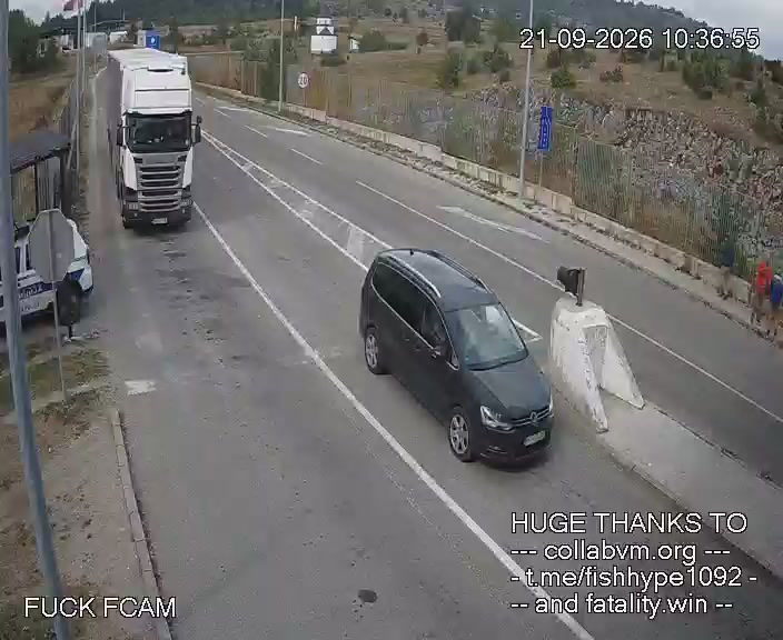 Jabuka (Serbia) — entry lane, seen from ME→RS — webcam