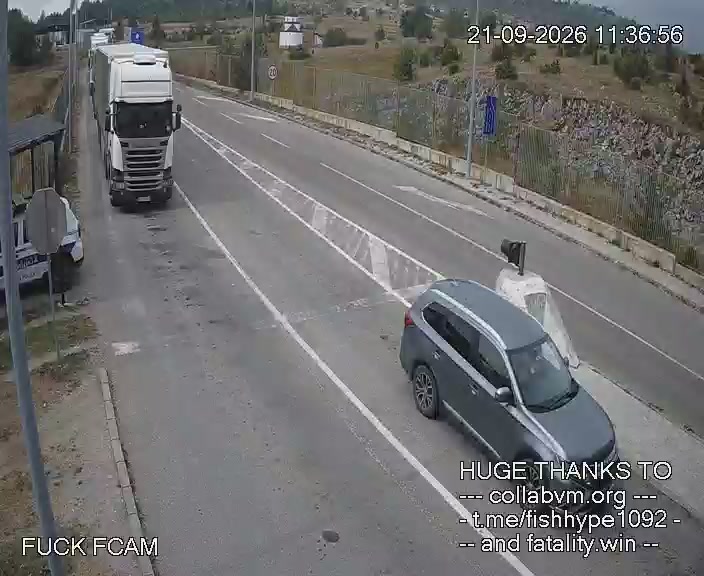 Jabuka (Serbia) — entry lane, seen from ME→RS — webcam