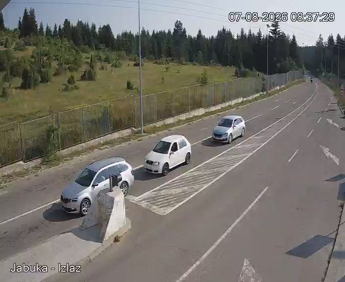 Jabuka izlaz (Serbia → Montenegro) — webcam