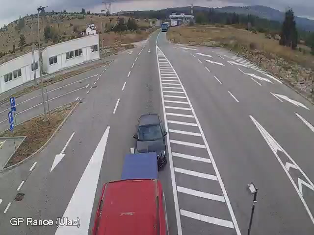Ranče (Montenegro) — entry lane, seen from RS→ME — webcam